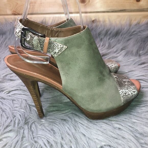 Donald J. Pliner Wayte Taupe Slingback Peep Toe - Picture 2 of 10